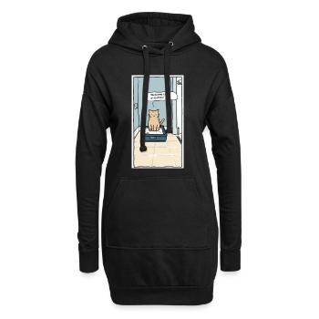 Katzenklo Shitshow Humor - Hoodie-Kleid - Schwarz - Vorne