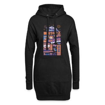 Expérience Croisière du Nouvel An 2026 - Sweat-shirt à capuche long Femme - noir - Devant
