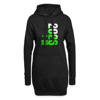 Champion de fléchettes 2026 maillot de Kreisliga vert blanc - Sweat-shirt à capuche long Femme - noir - Devant