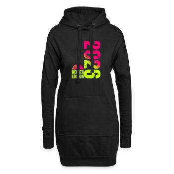 Basketball Meister Edition 2026 in lime pink - Hoodie-Kleid - Schwarz - Vorne