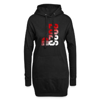 Basketball Meister Edition 2026 in rot und weiß - Hoodie-Kleid - Schwarz - Vorne