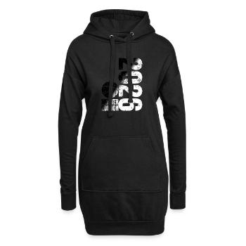 Maillot Basketball Master 2026, noir et blanc - Sweat-shirt à capuche long Femme - noir - Devant