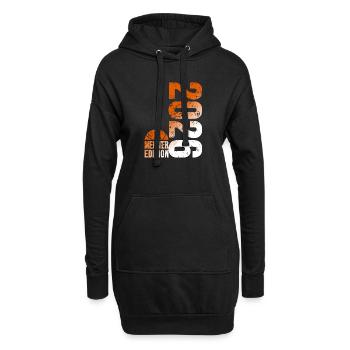 Maillot de champion de basket-ball 2026, orange blanc - Sweat-shirt à capuche long Femme - noir - Devant