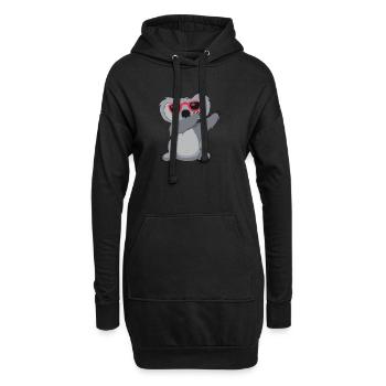 Musique de danse comique drôle de danse Koala DAB - Sweat-shirt à capuche long Femme - noir - Devant