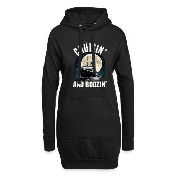 Groupe De Vacances En Croisière Et De Croisière De Croisière - Sweat-shirt à capuche long Femme - noir - Devant