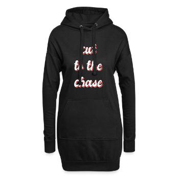 Aller droit au but - Sweat-shirt à capuche long Femme - noir - Devant