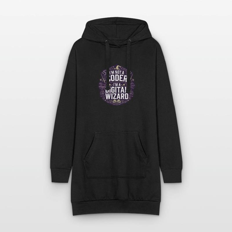 Je ne suis pas un codeur, je suis un programmeur assistant numérique Sweat-shirt à capuche long Femme