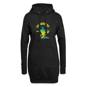 Freestyle Snowboard Sport Bergalpen - Hoodie-Kleid - Schwarz - Vorne