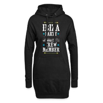 Ibiza Party Crew - Hoodie-Kleid - Schwarz - Vorne