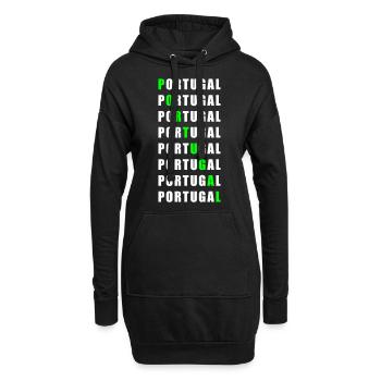 Portugal - Hoodie Dress - black - Front
