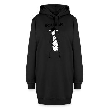 Chef - Hoodie-Kleid - Schwarz - Vorne - AI Model Female 172 light (172cm)