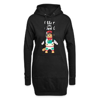 Otter This World - Cosmonaut - Sweat-shirt à capuche long Femme - noir - Devant