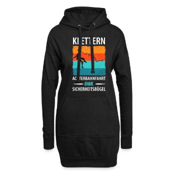 Klettern Achterbahnfahrt ohne Sicherheitsbügel - Hoodie-Kleid - Schwarz - Vorne