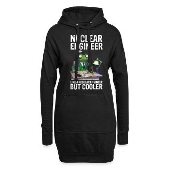 Erneuerbare Nukleare Spruch für Nukleartechnik - Hoodie-Kleid - Schwarz - Vorne