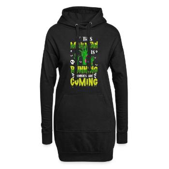 Boîte aux lettres de la profession de facteur - Sweat-shirt à capuche long Femme - noir - Devant
