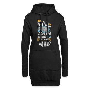 Snow Snow Jump Freestyle - Sweat-shirt à capuche long Femme - noir - Devant