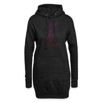 Stand up Paddle Planche Standup Paddle Standup P - Sweat-shirt à capuche long Femme - noir - Devant