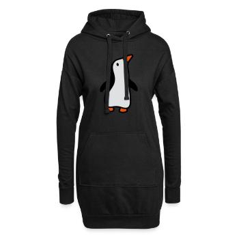 Penguin lève 3 - Sweat-shirt à capuche long Femme - noir - Devant