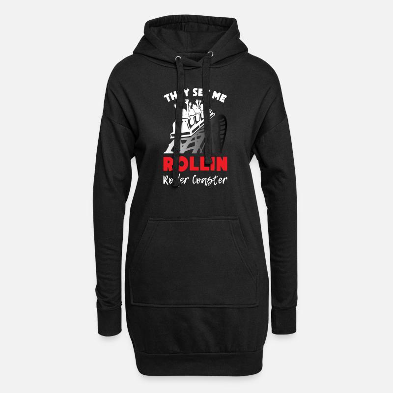 They See Mee Rollin Roller Coaster - Hoodie-Kleid - Schwarz