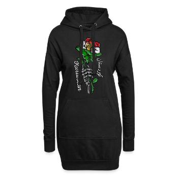 Kurdistan Flagge Bakur Bashur Rojava Rojhlt Newroz - Hoodie-Kleid - Schwarz - Vorne