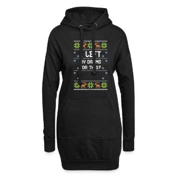 J’ai laissé ma batterie pour ça ? - Sweat-shirt à capuche long Femme - noir - Devant