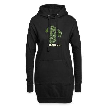 NATURAL - Close to nature, simply elegant - Hoodie Dress - black - Front