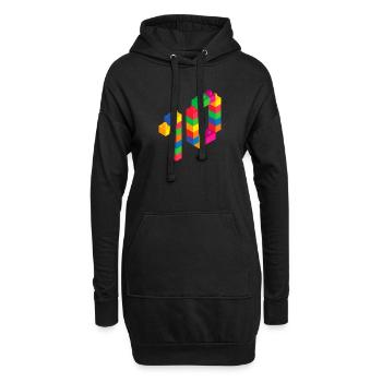 Bâtiment en bloc mignon 10e anniversaire Cadeau 10 ans - Sweat-shirt à capuche long Femme - noir - Devant