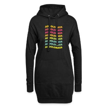 T-shirt Addolorata wave effect t-shirt gift - Hoodie Dress - black - Front