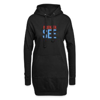 Brienzersee Souvenir - Hoodie-Kleid - Schwarz - Vorne