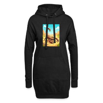 Deathstalker Scorpion – tödlich in der Wüste - Hoodie-Kleid - Schwarz - Vorne