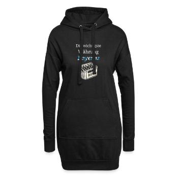 La monnaie la plus importante de la Bavière - Sweat-shirt à capuche long Femme - noir - Devant