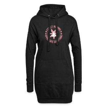 Yoga expect nothing - Hoodie-Kleid - Schwarz - Vorne