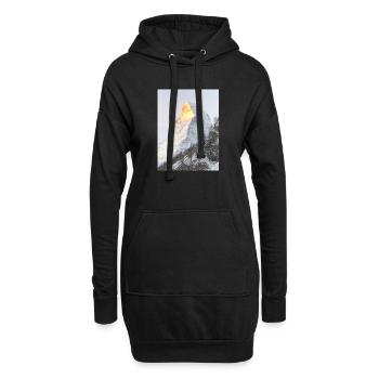 Matterhorn 2 - Hoodie-Kleid - Schwarz - Vorne