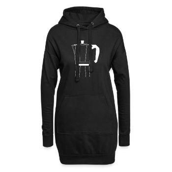Bialetti - Sweat-shirt à capuche long Femme - noir - Devant