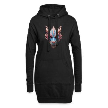 Aurora-Drachenmaske - Hoodie-Kleid - Schwarz - Vorne