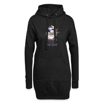 Ramen Therapy - Hoodie-Kleid - Schwarz - Vorne
