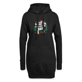 Noël Ho Ho Offrez-moi une bière - Sweat-shirt à capuche long Femme - noir - Devant
