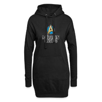Mars Mission NASA ESA Enterprise1 - Sweat-shirt à capuche long Femme - noir - Devant