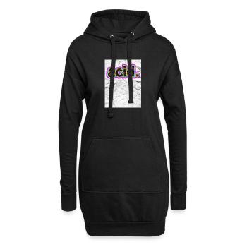 acid. vintage - Hoodie-Kleid - Schwarz - Vorne