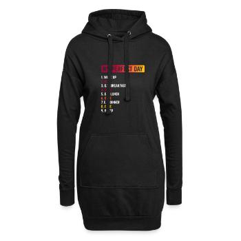 My Perfect Day Wake Up Code Software Developer Pro - Hoodie-Kleid - Schwarz - Vorne