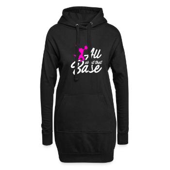 All About That Base Cheerleader Cheerleading Gymna - Hoodie-Kleid - Schwarz - Vorne