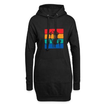 Cheer Squad Cheerleader Cheerleading Cheerdance Gy - Hoodie-Kleid - Schwarz - Vorne