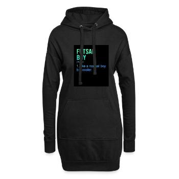 Futsal Boy Like A Normal Boy But Cooler Indoor Soc - Hoodie-Kleid - Schwarz - Vorne