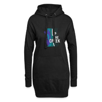 Up The Creek Kayaking Canoe Rower Paddle Rowing Ka - Hoodie-Kleid - Schwarz - Vorne
