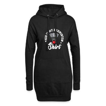 This Is My Badminton Shirt Badminton Player Shuttl - Hoodie-Kleid - Schwarz - Vorne