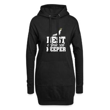 Best Animal Keeper Graphic Animal Lover Zoo Keeper - Hoodie-Kleid - Schwarz - Vorne