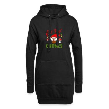 But First Gnomes Gnome Idée de cadeau amusante pour nain de pelouse - Sweat-shirt à capuche long Femme - noir - Devant