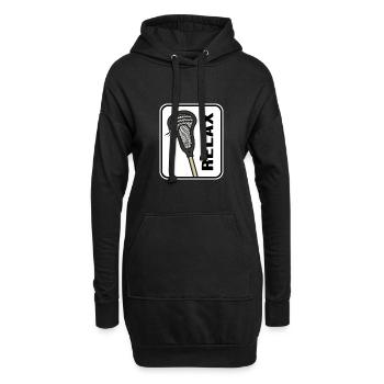lacrosse relax lacrosseschläger lacrosse-spieler - Hoodie-Kleid - Schwarz - Vorne