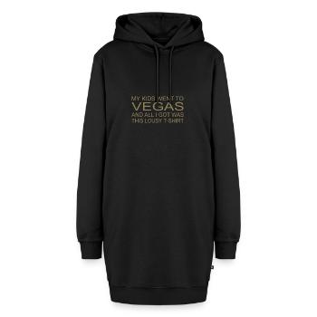Souvenir-Shirt - "Meine Kinder waren in Vegas" - Hoodie-Kleid - Schwarz - Vorne