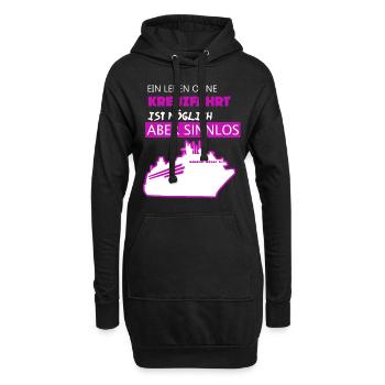 Kreuzfahrt Shirt • Schifffahrt • Schiffsmechaniker - Hoodie-Kleid - Schwarz - Vorne